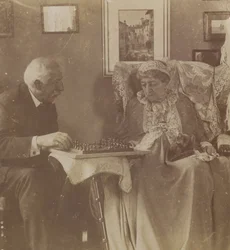 (Hardinge Hay Cameron y Lady Dalrymple Jugando Ajedrez)